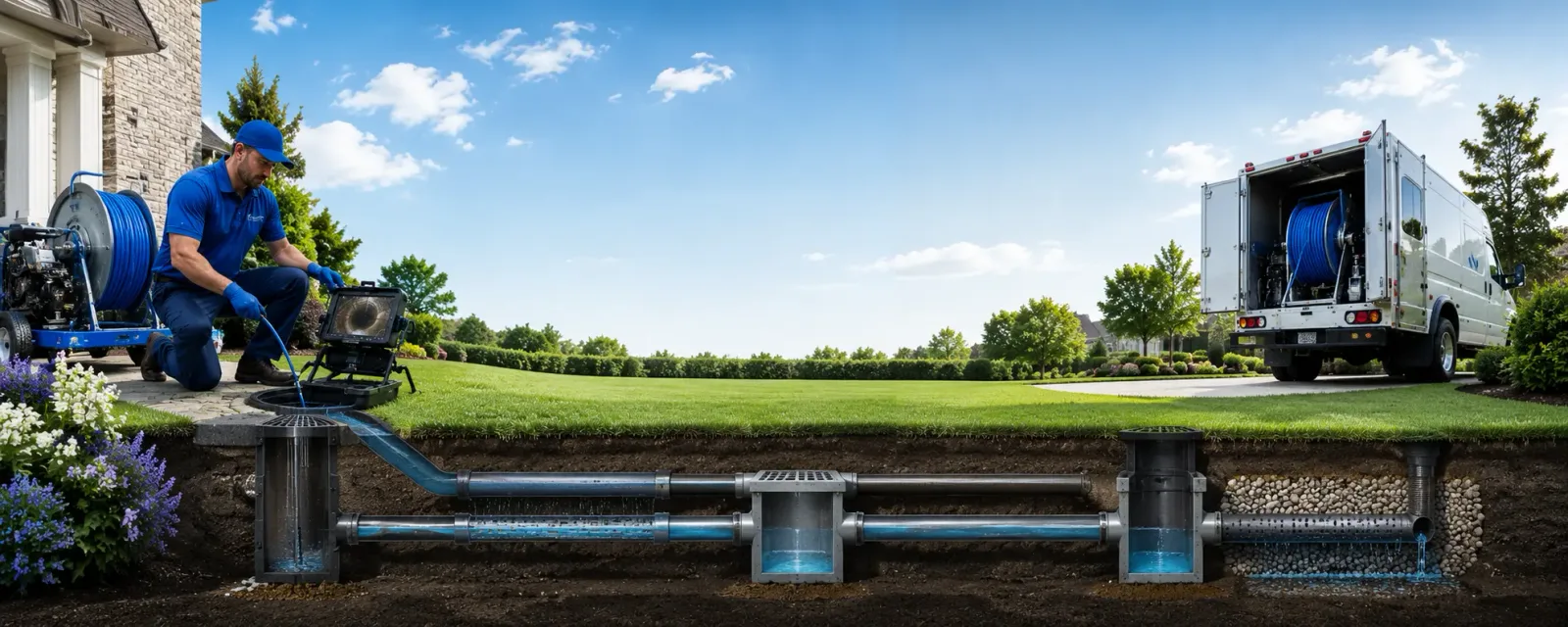 Outdoor drain cleaning information for Springport, IN